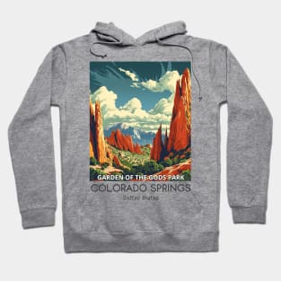 A Vintage Travel Illustration of the Garden of the Gods Park - Colorado - US Hoodie